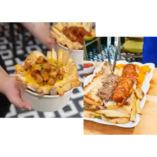 Combo Poutine Pollo-choripan 1 Proteina