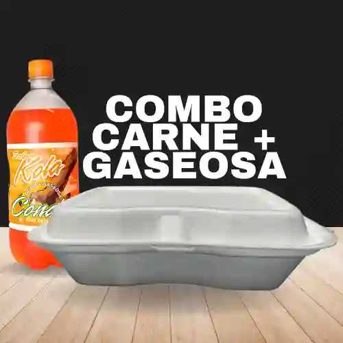 Combo Carne Pulpa 3/4+ Gaseosa 250 ml