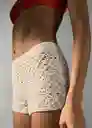 Short Daisy Crudo Talla L Mujer Mango