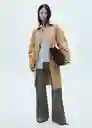 Saco Trench Isabel Camel Talla L Mujer Mango