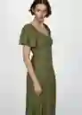 Vestido Red3 Khaki Talla M Mujer Mango