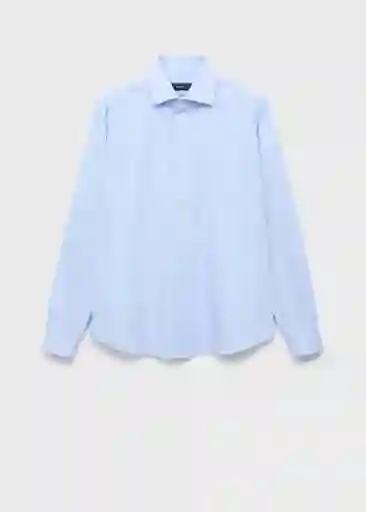Camisa Bilbao Celeste Talla M Hombre Mango