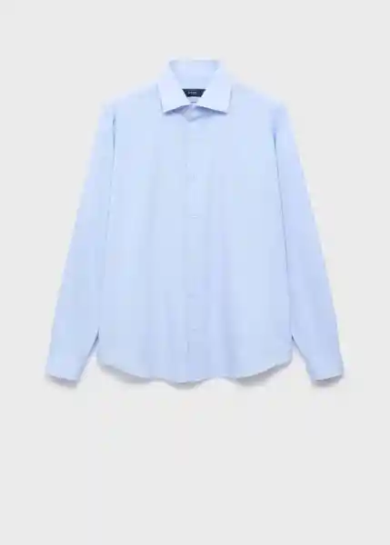 Camisa Bilbao Celeste Talla M Hombre Mango