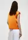 Camisa Sassa Naranja Talla M Mujer Mango