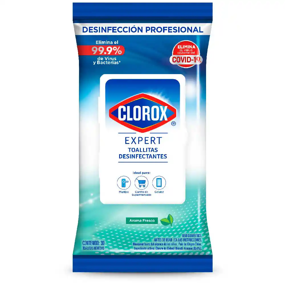 Clorox Toallitas Desinfectantes Aroma Fresco