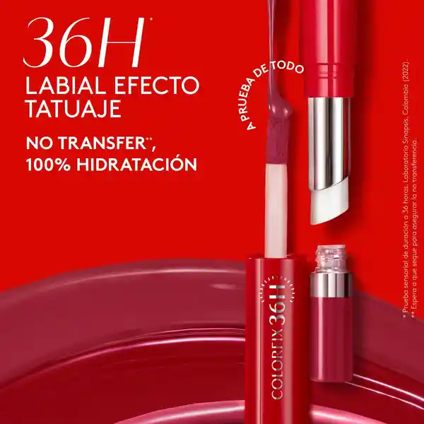 Labial Colorfix Dúo Tattoo Rosa Chic Ésika
