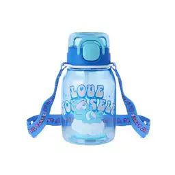 Vaso Plástico Correa Care Bears Niños Azul 600 mL Miniso