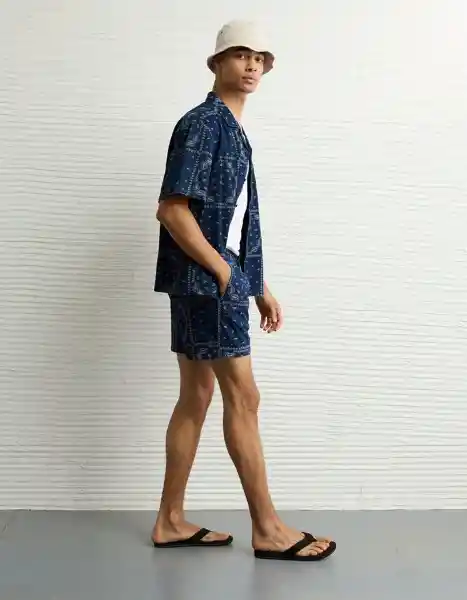 Bermuda Hombre Azul Talla Large 8003970 American Eagle