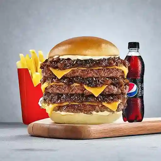 Combo Smash Cebolla Caramelizada Triple