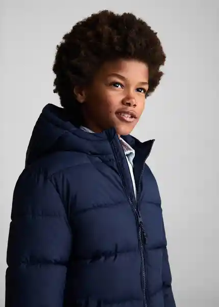 Abrigo Anorak America7 Navy Talla 10 Niños Mango