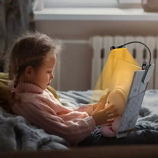 Glocusent Luz de Lectura Con Clip Negro