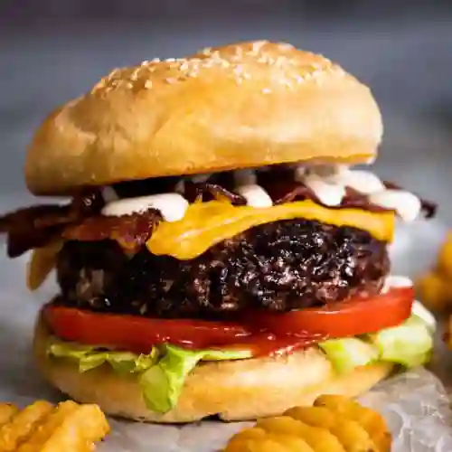 Hamburguesa Tocino Doble y Miel