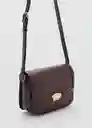 Bolso M Lyrata Chocolate Mujer Mango