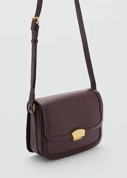 Bolso M Lyrata Chocolate Mujer Mango