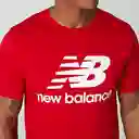 Newbalance Camiseta Menos Essentials Para Hombre Rojo Talla S