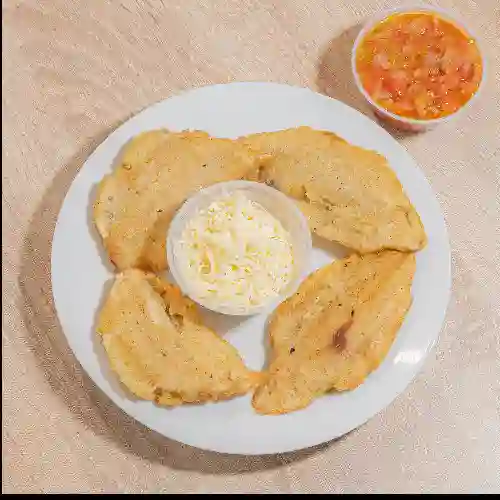 Patacones con Queso