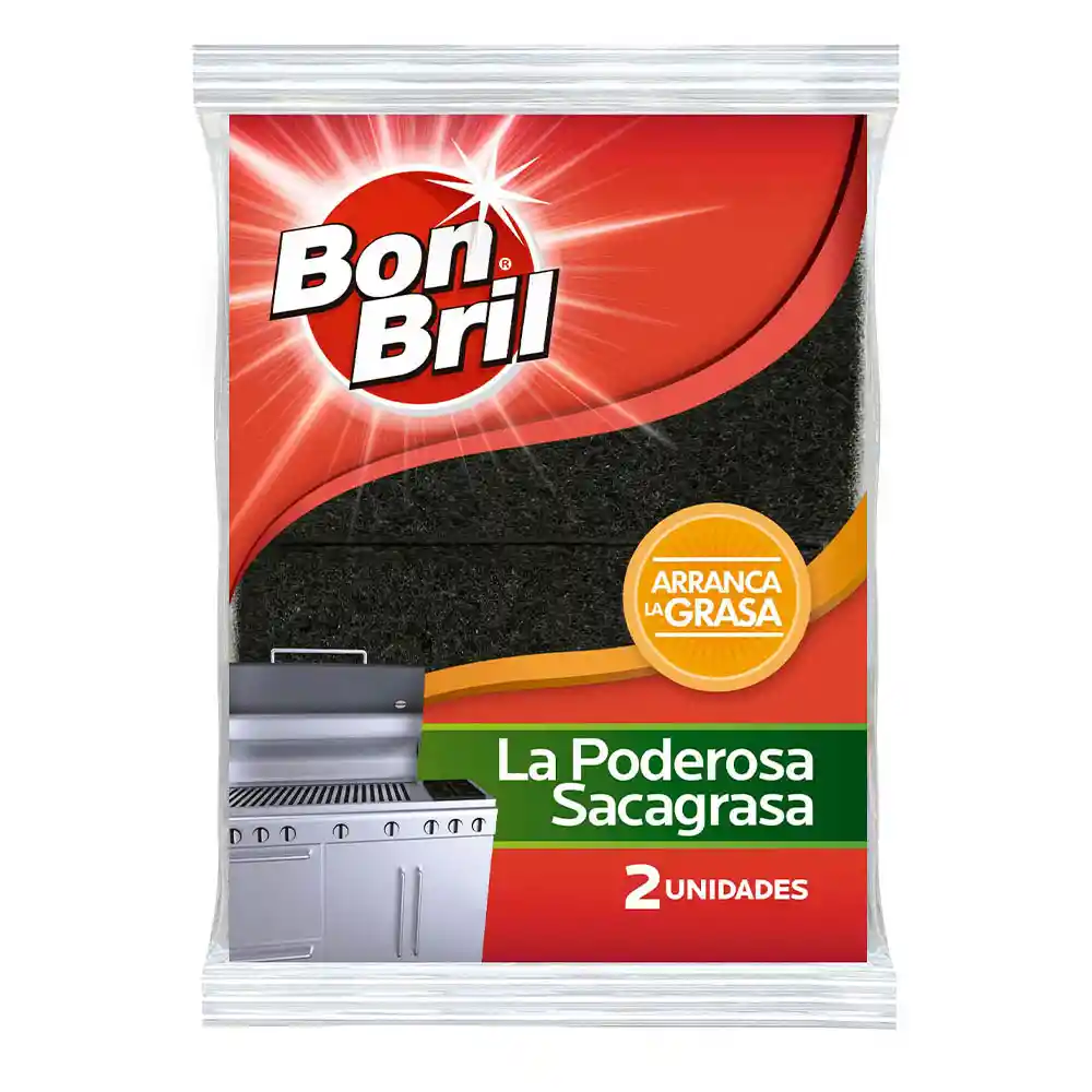 Abrasivo La Poderosa Sacagrasa Bon Bril 2 un 