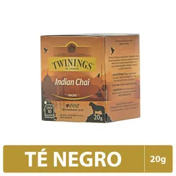 Twinings Té Negro Indian Chai con Jengibre y Canela
