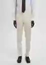 Pantalón Amalfi Crudo Talla 48 Hombre Mango