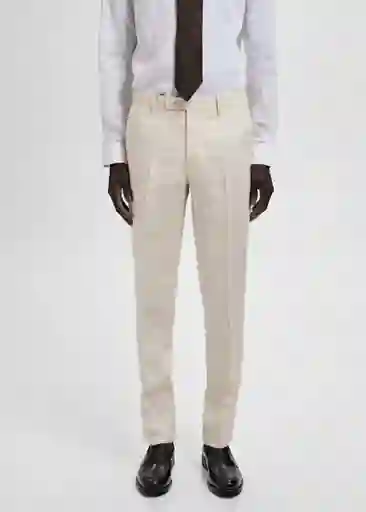 Pantalón Amalfi Crudo Talla 48 Hombre Mango