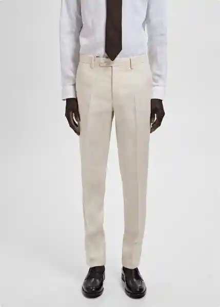 Pantalón Amalfi Crudo Talla 48 Hombre Mango
