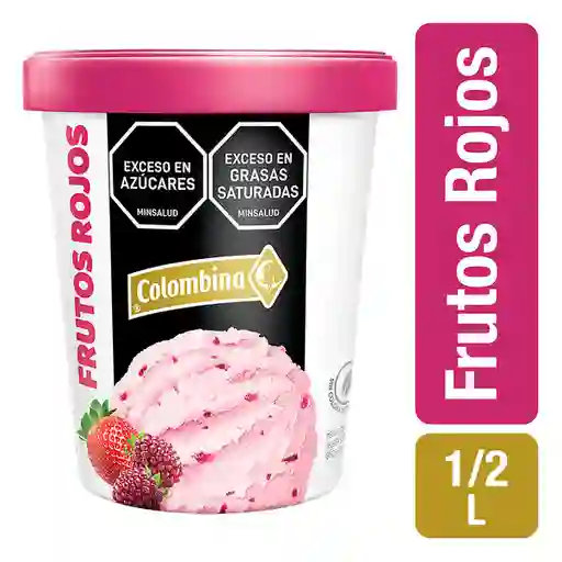 Colombina Helado Sabor a Frutos Rojos con Salsa de Frutos Rojos