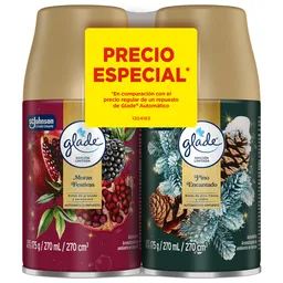 Glade Ambientador Pino Encantado y Moras Festivas 2 x 175 g