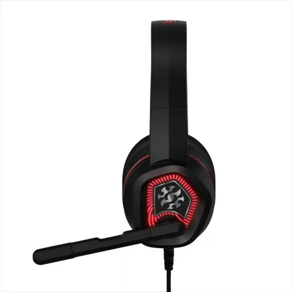 XPG Audífonos Diadema Gamer Emix H20 7.1 Negro/Rojo