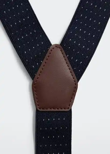 Tirantes Suspende Azul Talla 99 Hombre Mango