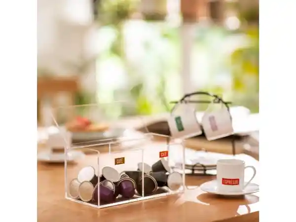 Contenedor Acrílico Para Cápsulas de Café Casaideas