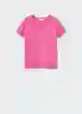 Camiseta Mangolog-H Rosa Talla S Mujer Mango