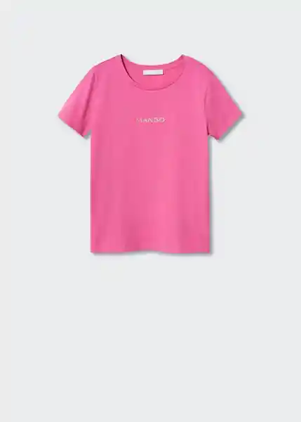 Camiseta Mangolog-H Rosa Talla S Mujer Mango