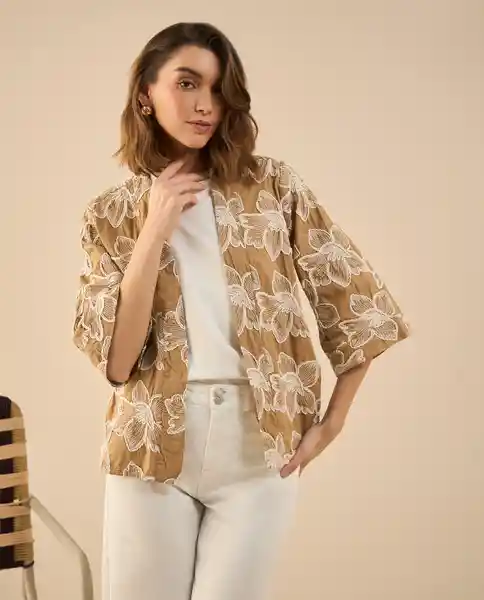 Chaqueta Machiatto Café Claro Talla L 422G001 Esprit