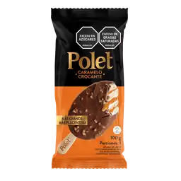 Polet Paleta de Helado Sabor Caramelo Crocante