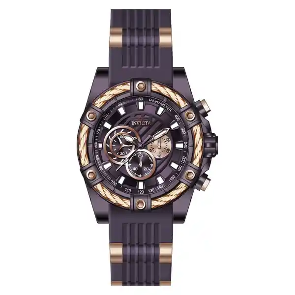 Invicta Reloj Hombre Oro Rosa Marrón 28017