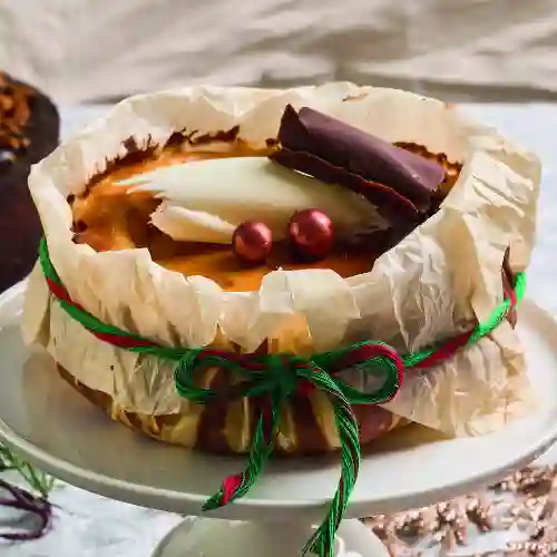 Tarta de Queso Vasca Navidad