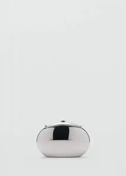 Bolso P Monada Plata Talla 99 Mujer Mango