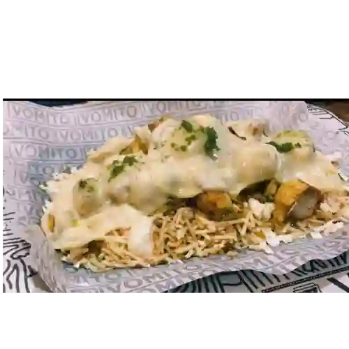 Chuzo desgranado de pollo (gratinado)