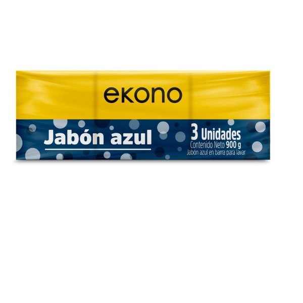 Jabon en Barra Azul Ekono 900 g