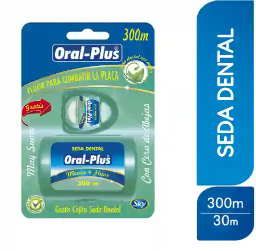 Oral Plus Seda Dental con Flúor y Cera de Abejas