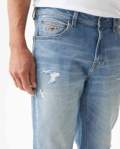 Jean Slim Fit Medio Azul Cristalino Claro 32/32 Chevignon