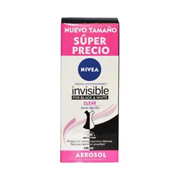 Nivea Desodorante Invisible Black y White Clear en Aerosol 
