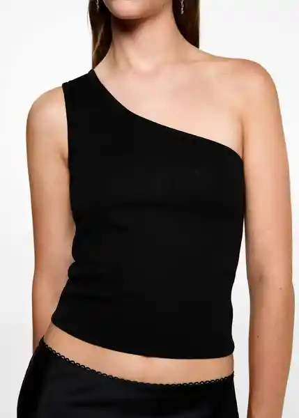 Top Flash Negro Talla 21 Teen Niñas Mango