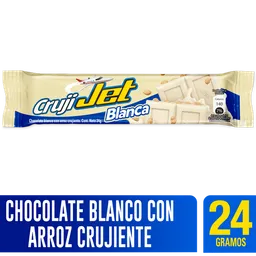 Crujijet Tableta de Chocolate Blanco con Arroz Crujiente 