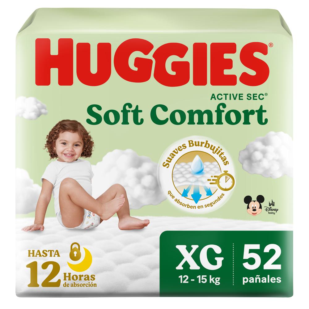 Pañales Huggies Soft Comfort Etapa 4/XG 52U