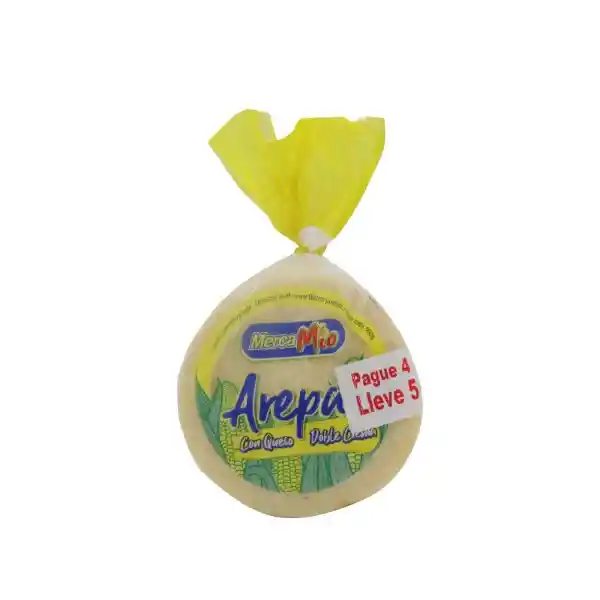 Mercamio Arepa Queso Doble Crema