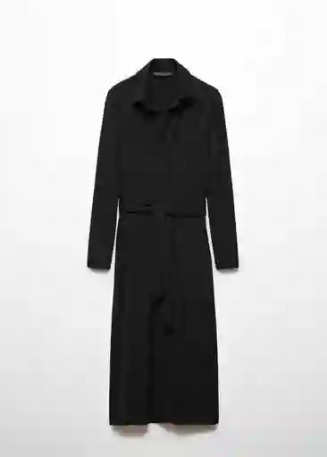 Vestido Cam Negro Talla M Mujer Mango