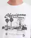 Camiseta Motel Graphic Masculino Blanco 0 Claro T L Chevignon