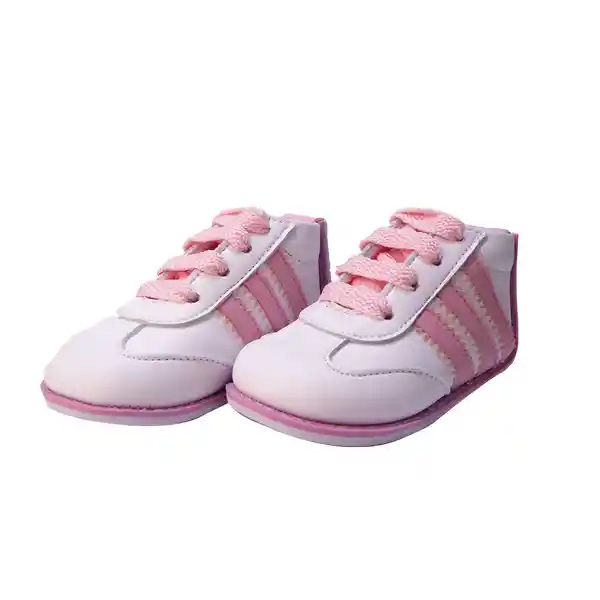 Kaizer Kids Z Tenis Blanco y Rosado Talla: 21