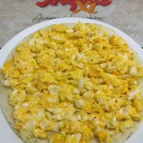 Arepa Xl con Huevos Revueltos